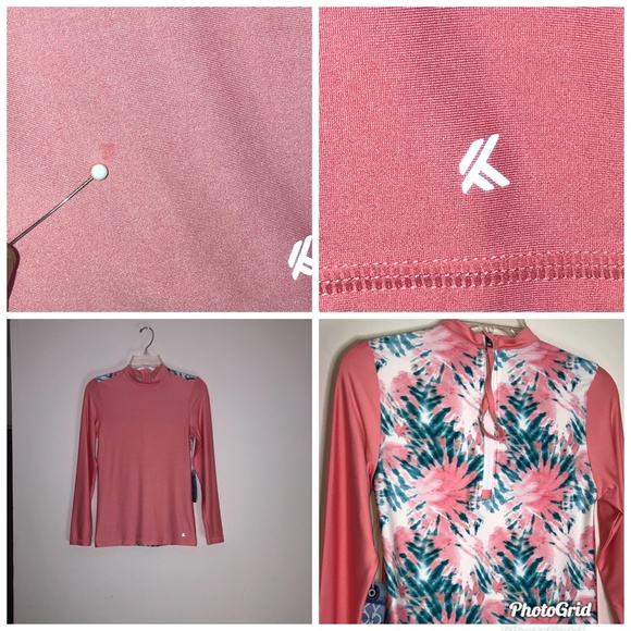 Kyodan Swim Tropical Tie Dye Printed Rash Guard Size Small - Picture 16 of 16